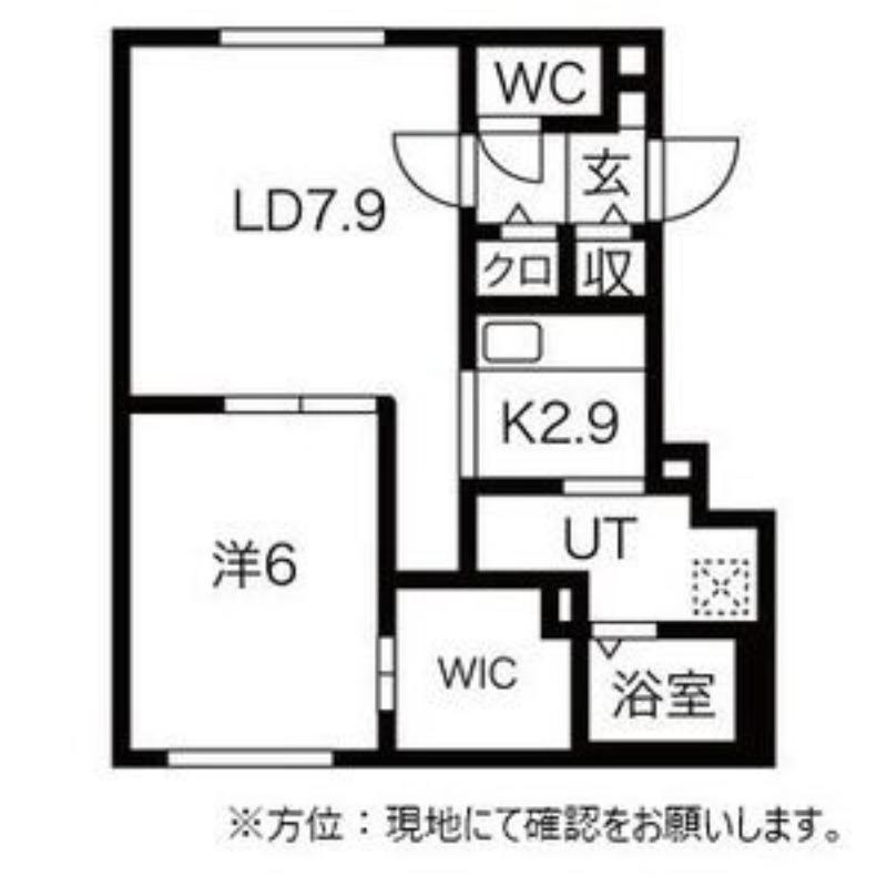ビルゴ南平岸II(1LDK/3階)の間取り写真