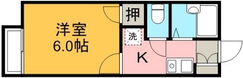 シュトラーゼハイム(1K/1階)の間取り写真