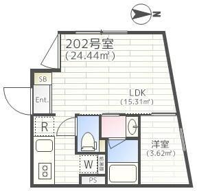 EMIREA(1LDK/1階)の間取り写真