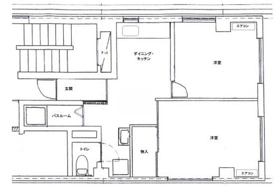第4誠住ビル(2K/3階)の間取り写真