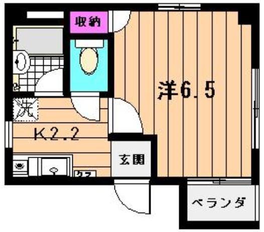 MULAN阿佐ヶ谷(1K/4階)の間取り写真