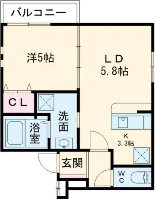 フジパレス住道III番館(1LDK/3階)の間取り写真