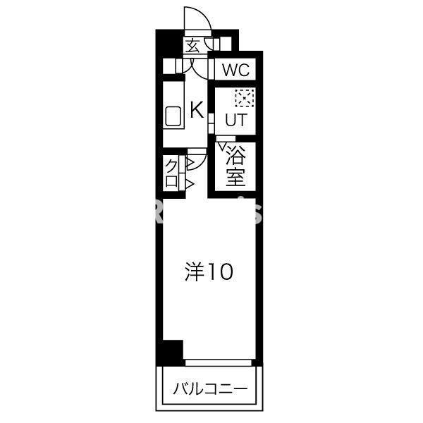 YS OPUS ONE(1K/5階)の間取り写真
