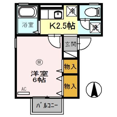 トリアノン文京(1K/1階)の間取り写真