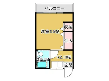 ステーツ今井I(1K/2階)の間取り写真