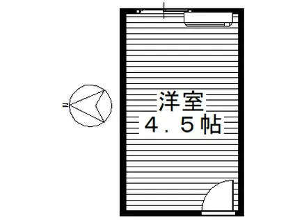 メルティ上並榎(ワンルーム/1階)の間取り写真