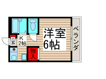 サングレイス(1K/2階)の間取り写真