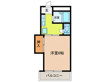 古川マンション(1K/1階)の間取り写真