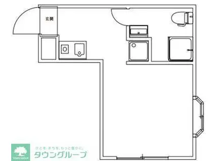 REZET柏(ワンルーム/1階)の間取り写真