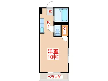 ABITARE TANIYAMA(ワンルーム/3階)の間取り写真