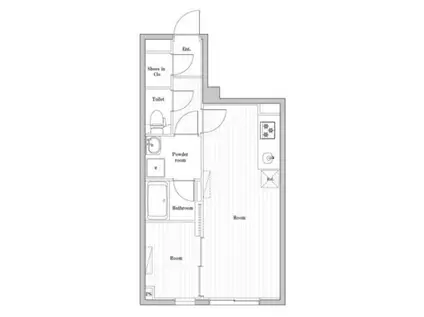 エディット文京千石2(1LDK/2階)の間取り写真