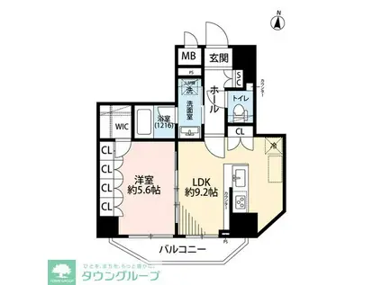 プレール・ドゥーク本所吾妻橋VI(1LDK/7階)の間取り写真