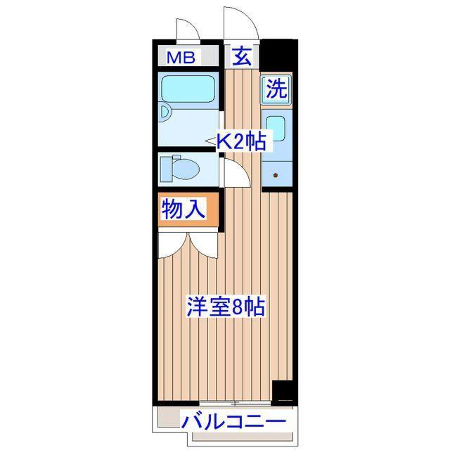 ハイツホワイトストーン(1K/3階)の間取り写真