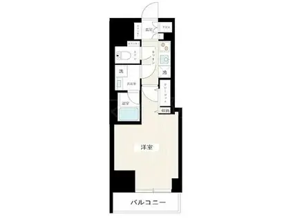 ブレシア日本橋蛎殻町(1K/6階)の間取り写真