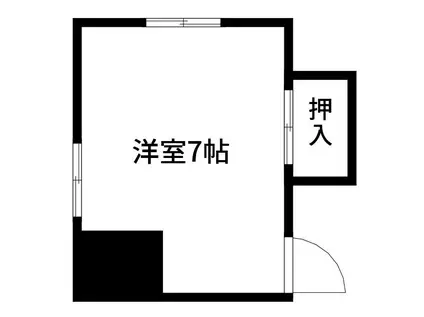 エステルハウス(ワンルーム/2階)の間取り写真