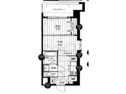 ORIENT BLD NO.87 マリアージュステーション(1LDK/12階)の間取り写真