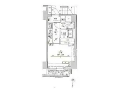 アルテシモテソロ(1K/7階)の間取り写真