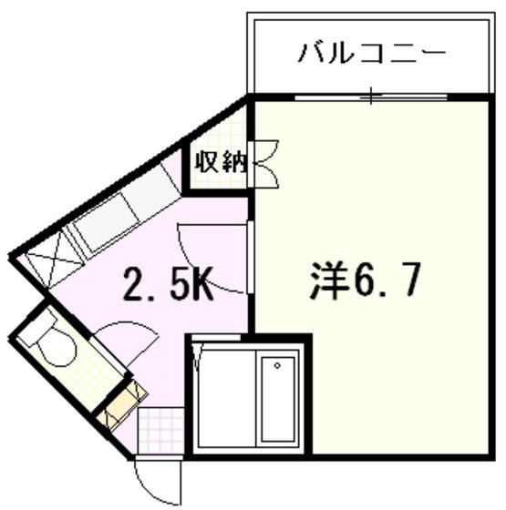 テルセーロ パートナー(1K/4階)の間取り写真
