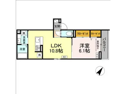 ASSET-COURT(1LDK/3階)の間取り写真
