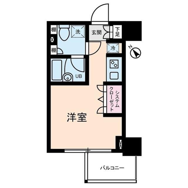 Dクラディアイヴァン初台(ワンルーム/3階)の間取り写真
