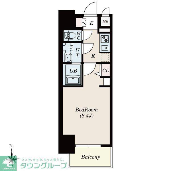 S-RESIDENCE尾頭橋BEAUTE(1K/4階)の間取り写真