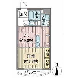 セントアロマ(1LDK/2階)の間取り写真