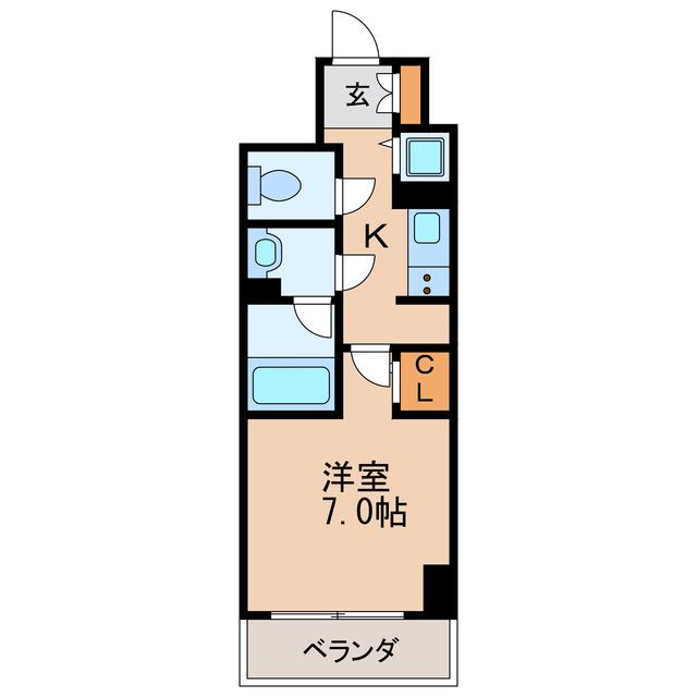 セイワパレス丸の内駅前(1K/11階)の間取り写真