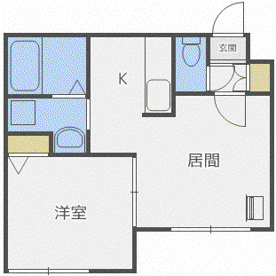 ブランノワール本郷通(1LDK/3階)の間取り写真