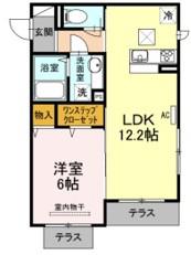 グランエステート(1LDK/1階)の間取り写真