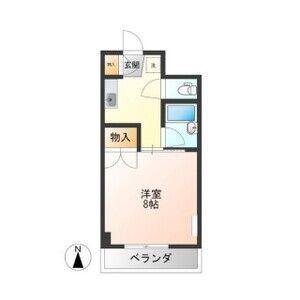 エール・ド・シャトーI(1K/5階)の間取り写真