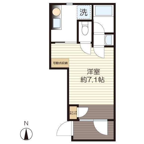 アクシス向ヶ丘五番館(1K/3階)の間取り写真