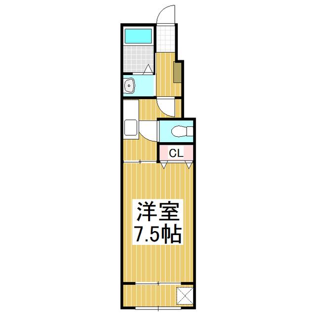 ガーデン・M(1K/1階)の間取り写真