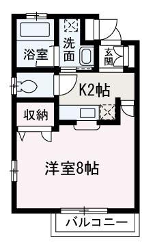 東武東上線 朝霞台駅 徒歩11分 2階建 築27年(1K/1階)の間取り写真