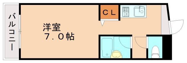 リ・ブート南福岡(1K/4階)の間取り写真