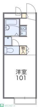レオパレスカメリア壱番館(1K/1階)の間取り写真