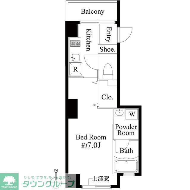 CERES住吉(1K/2階)の間取り写真
