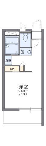 レオパレスサウス VILLAGE(1K/2階)の間取り写真