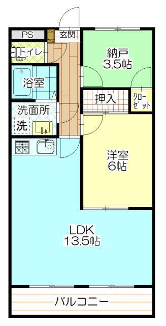 ドリーム2000オザワ(1SLDK/1階)の間取り写真