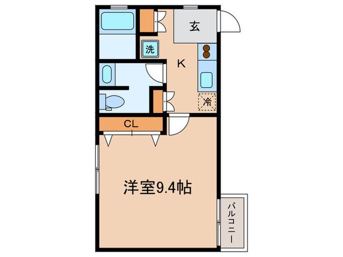 アディレーク武蔵小山(1K/3階)の間取り写真