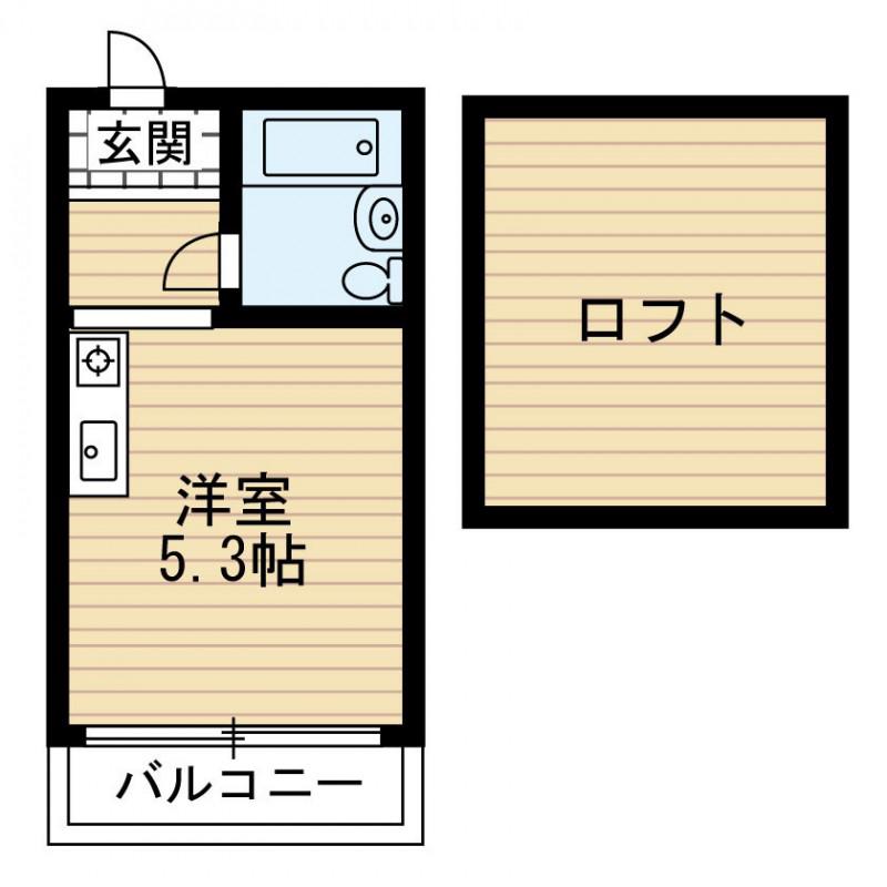 GS緑橋(1K/1階)の間取り写真