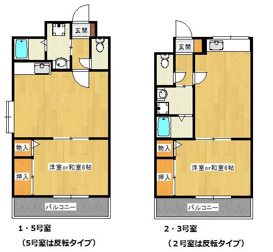 みなみマンション(1LDK/8階)の間取り写真