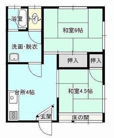 佐藤ビル(2K/3階)の間取り写真