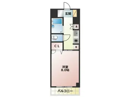 エスペランサ津島(1K/7階)の間取り写真