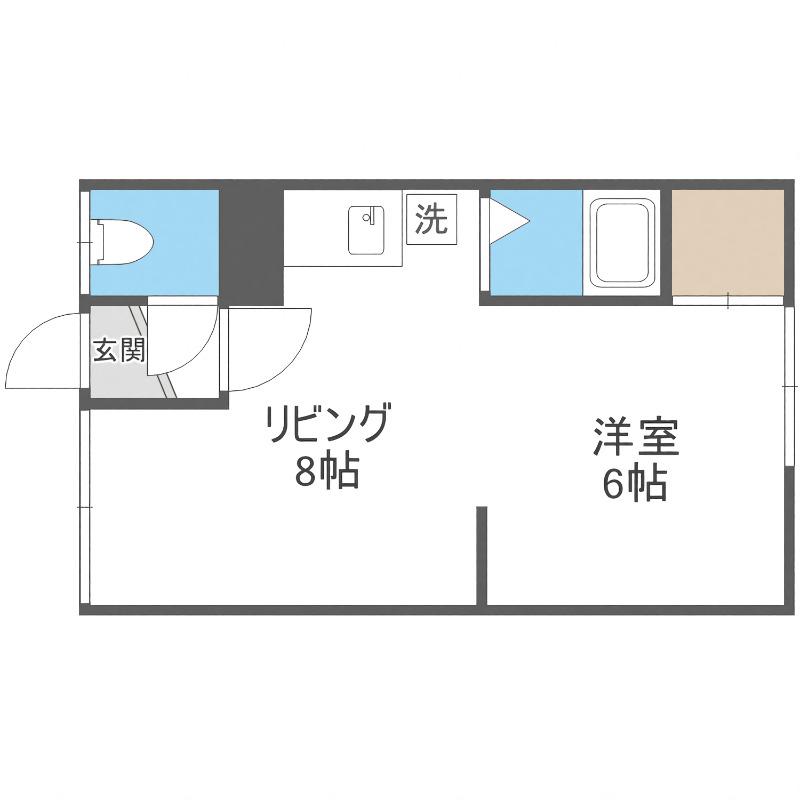 トークフラット(1LDK/3階)の間取り写真