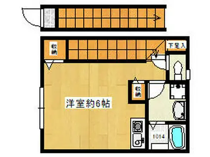 アヴニール泉(ワンルーム/2階)の間取り写真