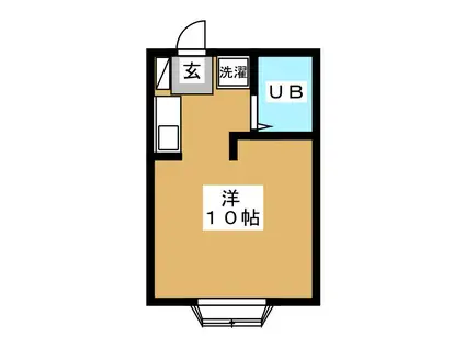 ルミエール金子(1K/2階)の間取り写真