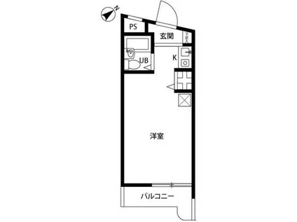 プレール中野II(ワンルーム/3階)の間取り写真