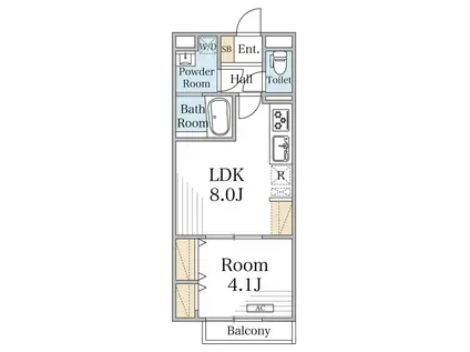 リブリ・ダイワクレストII(1LDK/1階)の間取り写真