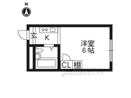 メゾン・アルファ(ワンルーム/3階)の間取り写真