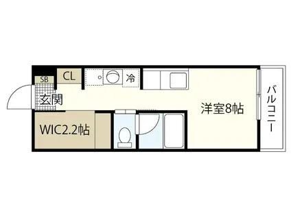 MOOREA伴東(ワンルーム/3階)の間取り写真